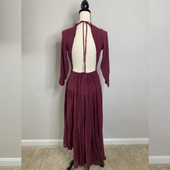 NWOT Free People Sea Me Open Back Maxi Dress - Picture 10 of 14